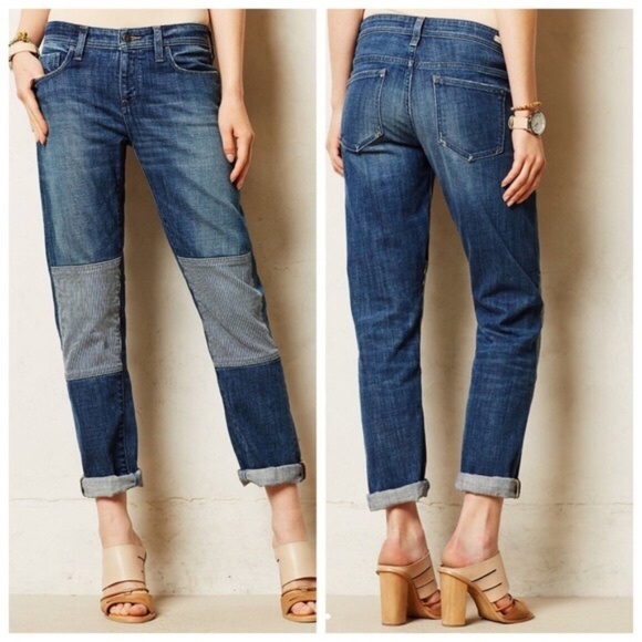 Anthropologie Denim - Pilcro & the Letterpress | Patch Knee Boyfriend 28
